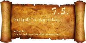 Tulipán Sarolta névjegykártya